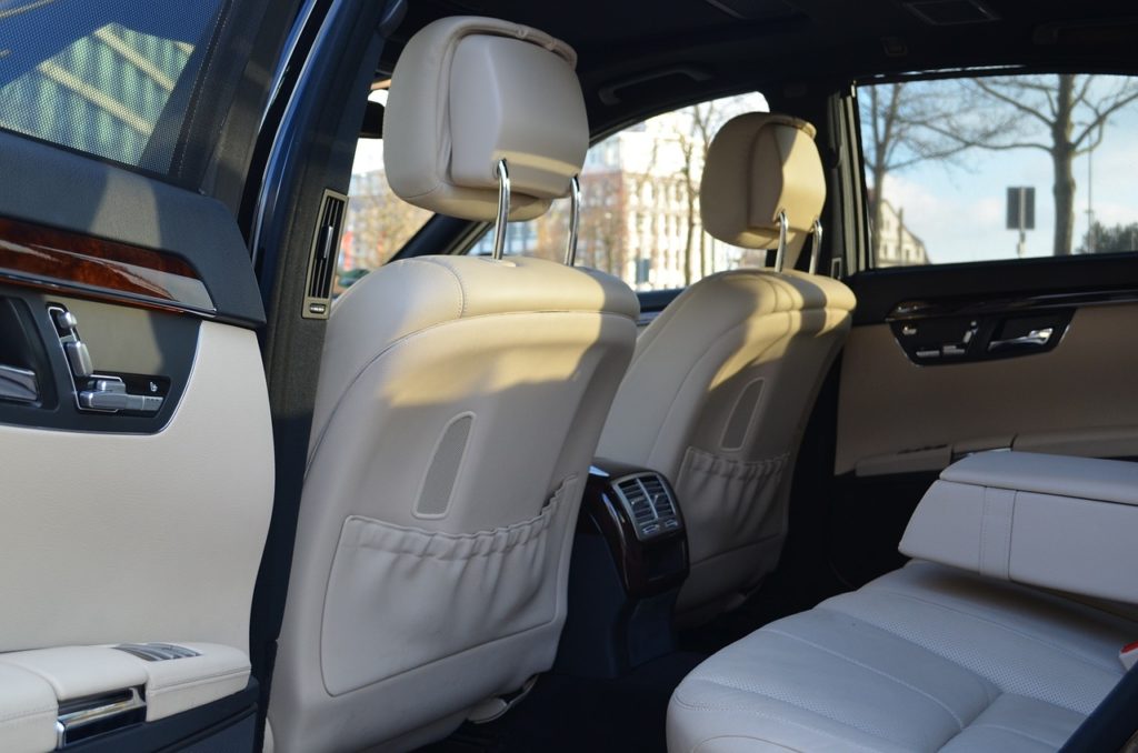 s class, limousine, interior view